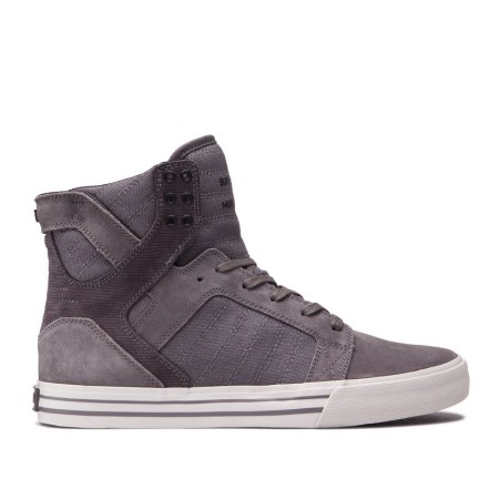 Supra Skytop Grå Høye Sneakers Dame [NO-9-V016]